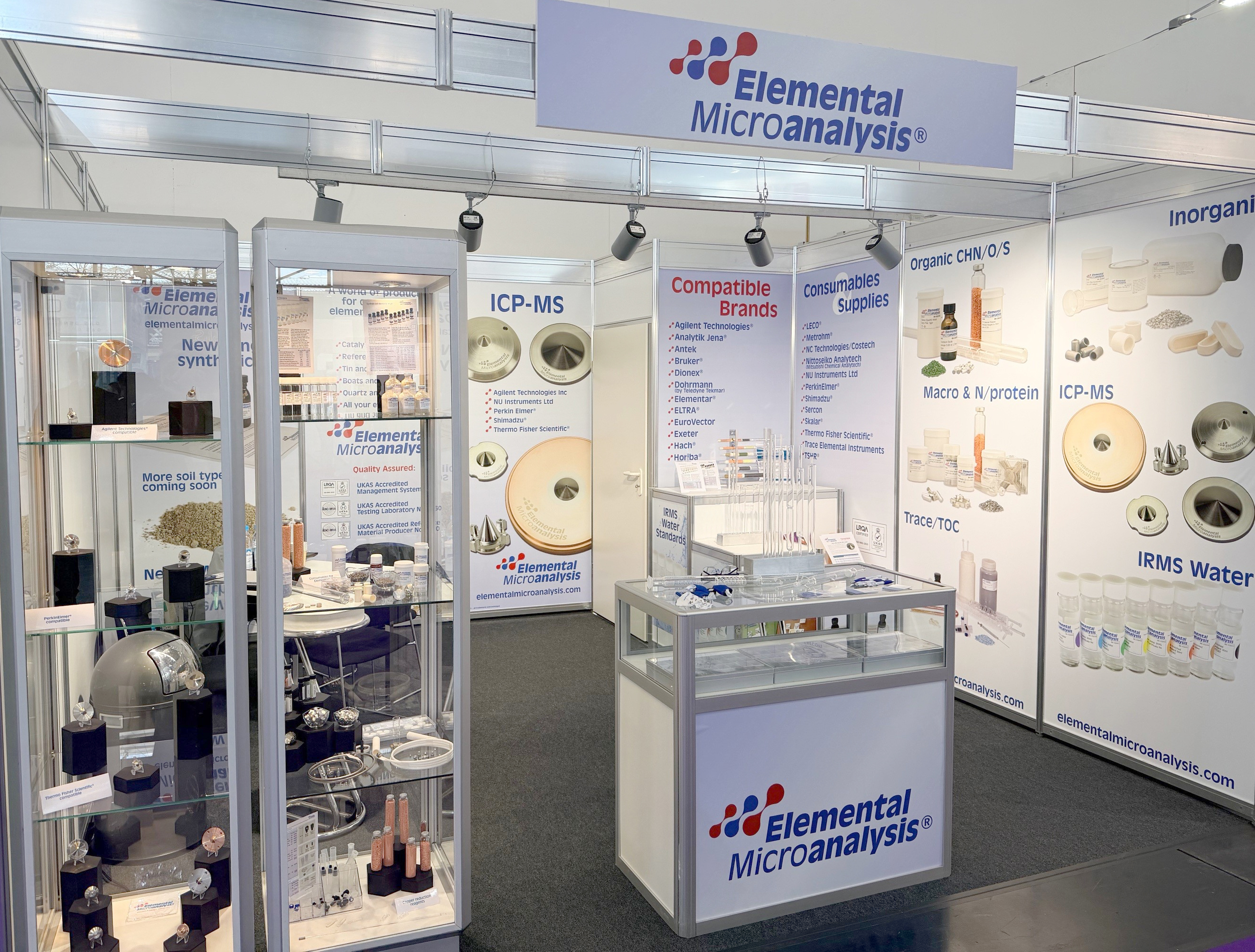 Elemental Microanalysis stand at analytica 2026